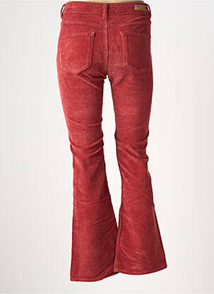 Pantalon flare stretch taille haute orange HAPPY femme