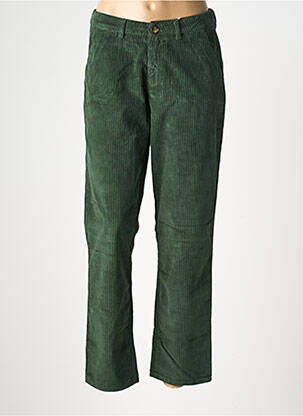 Pantalon chino stretch taille normale vert KANOPE femme