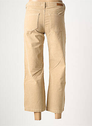 Pantalon 7/8 stretch taille normale beige HAPPY femme
