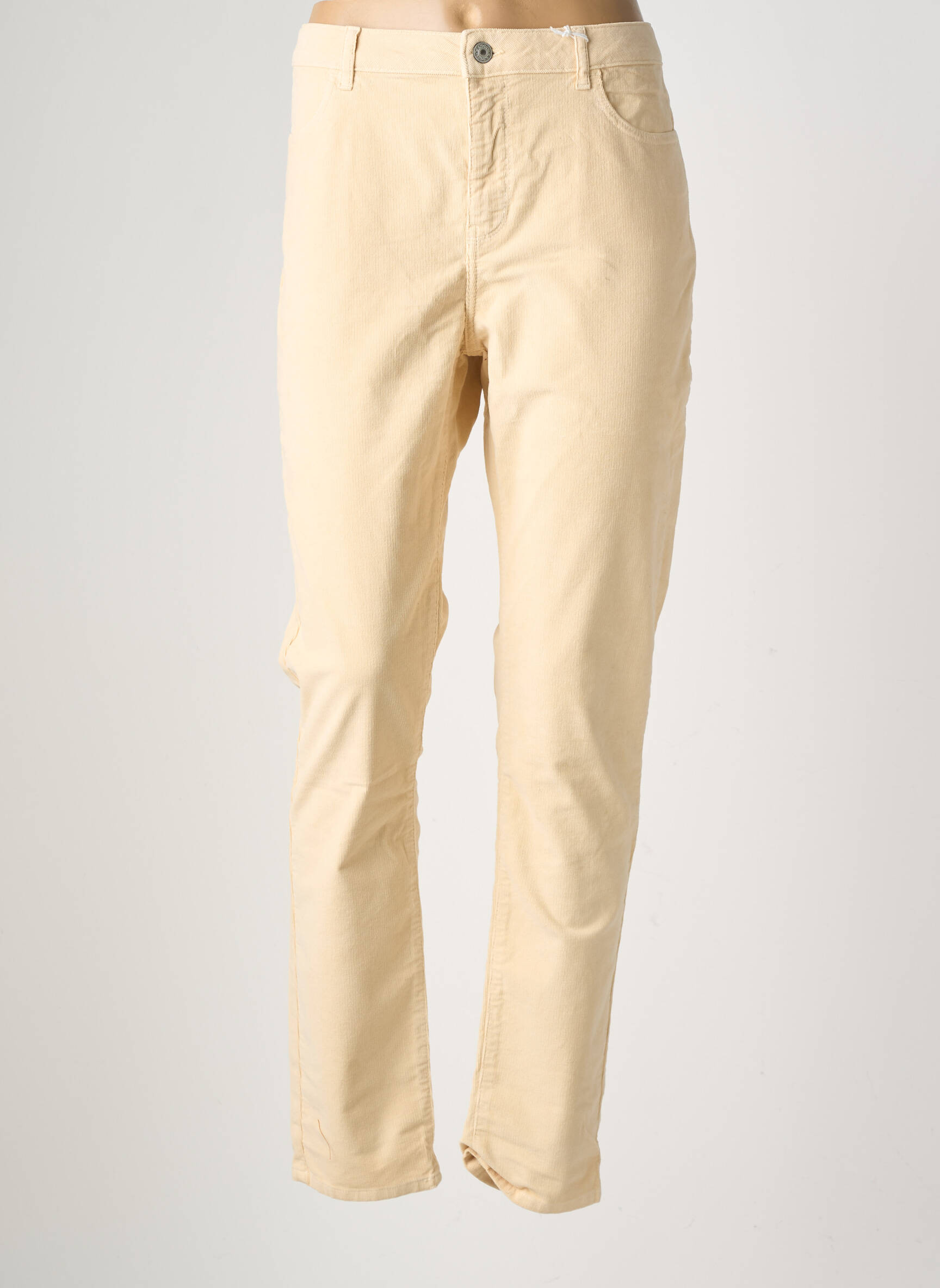 Pantalon slim stretch taille normale beige KANOPE femme