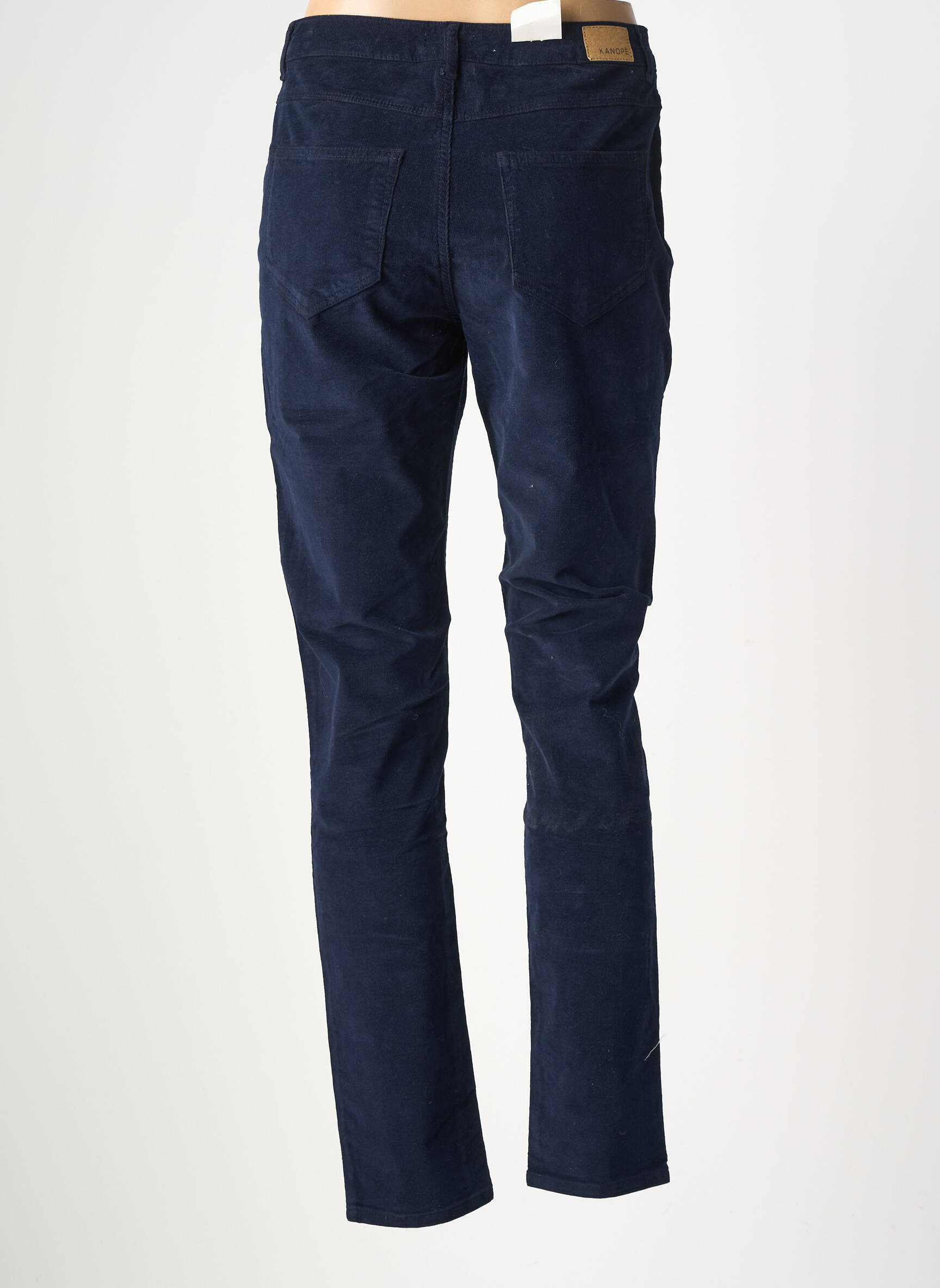 Pantalon slim stretch taille normale bleu KANOPE femme