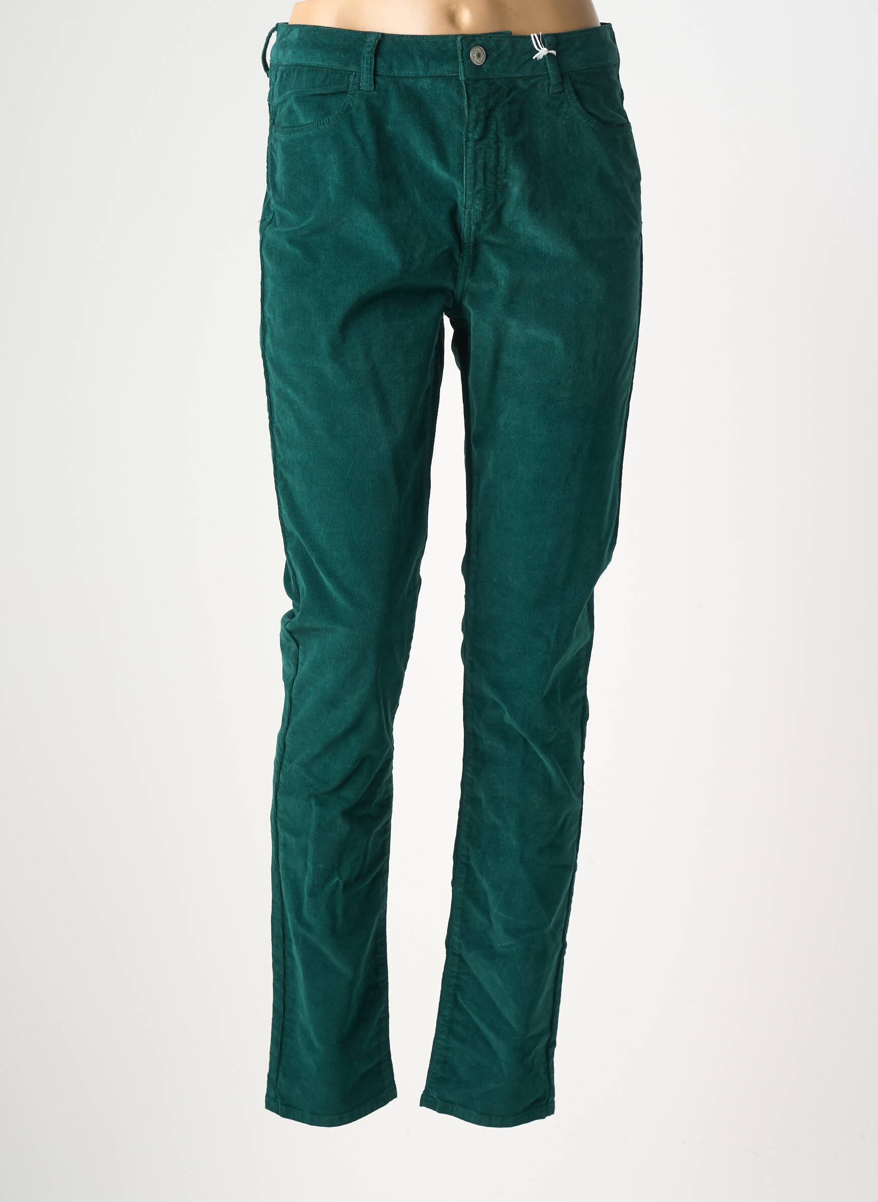 Pantalon slim stretch taille normale vert KANOPE femme