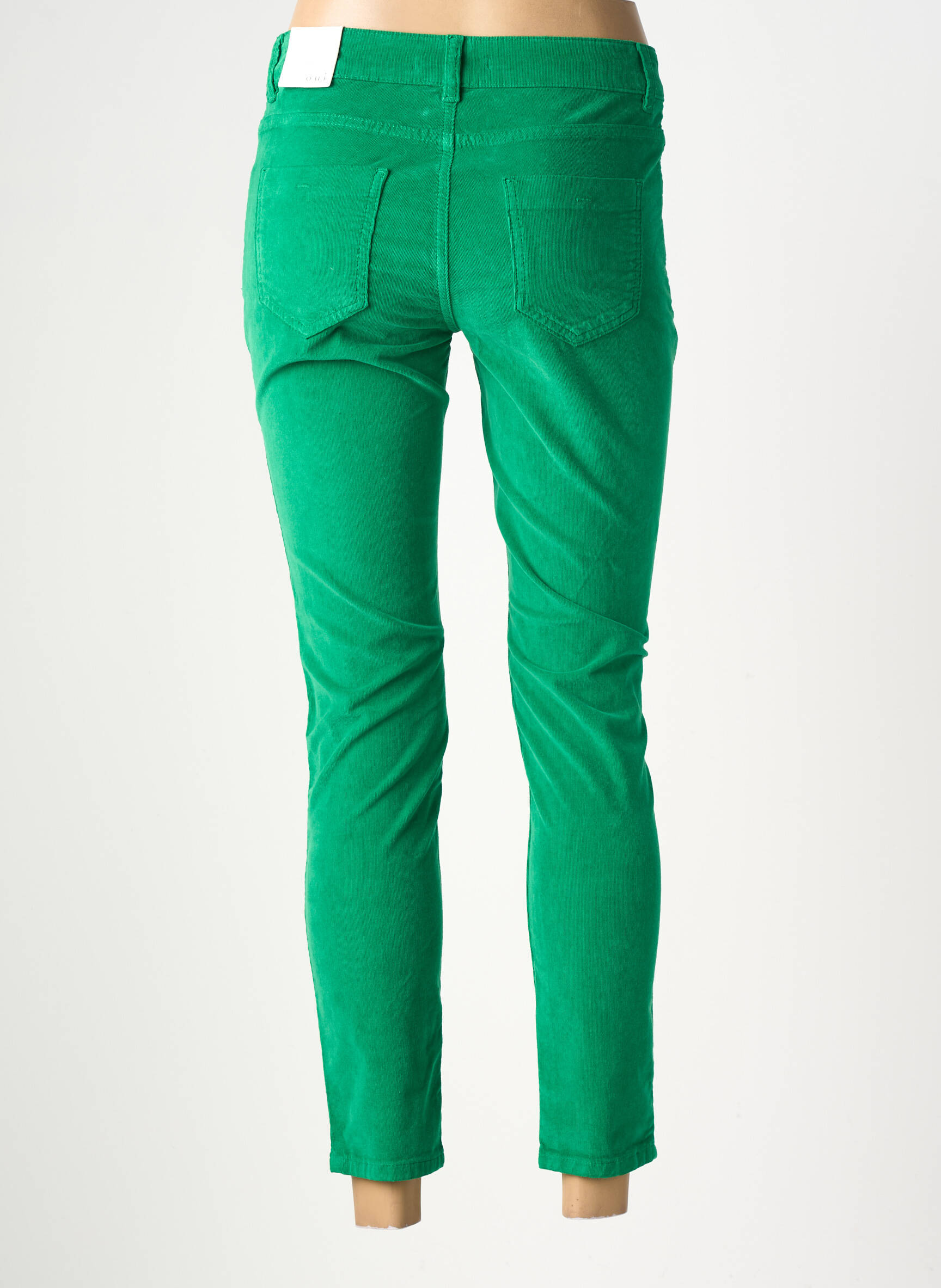 Pantalon slim stretch taille normale vert OUI femme