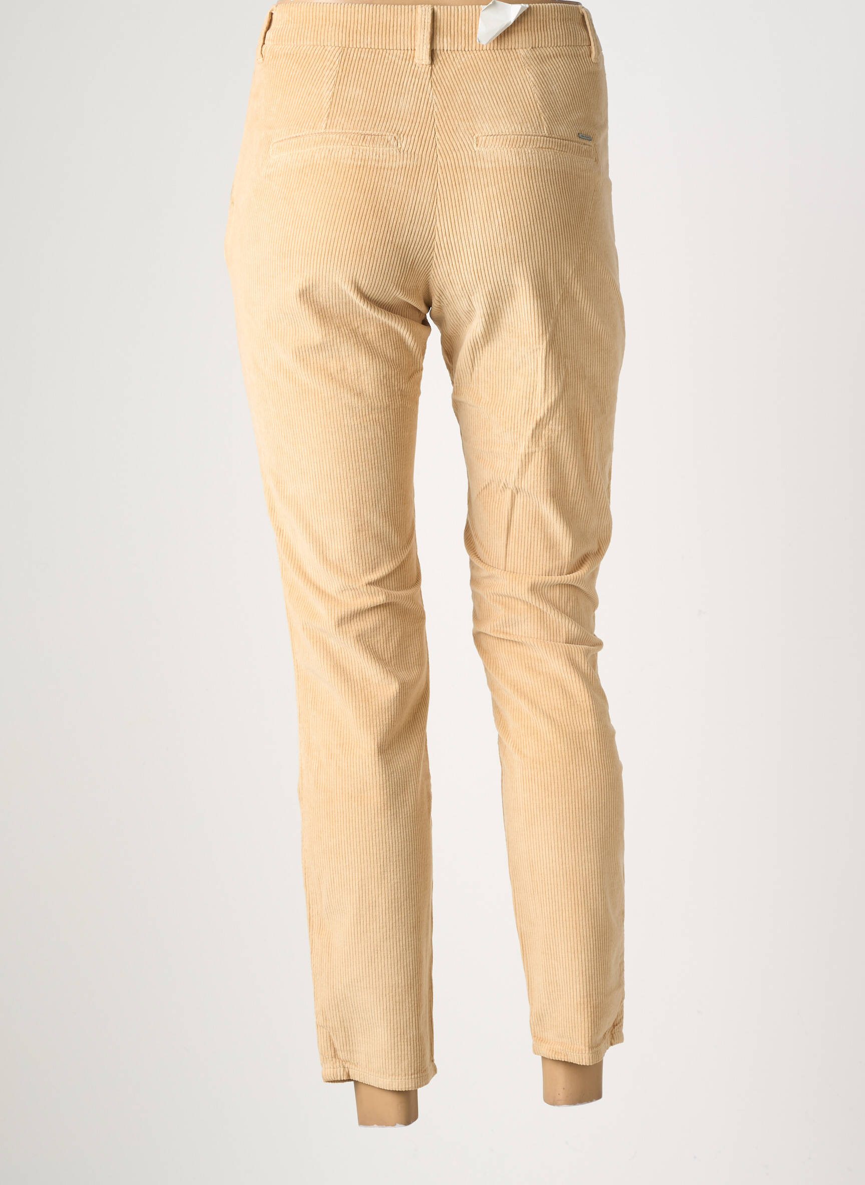 Pantalon chino stretch taille normale beige KANOPE femme