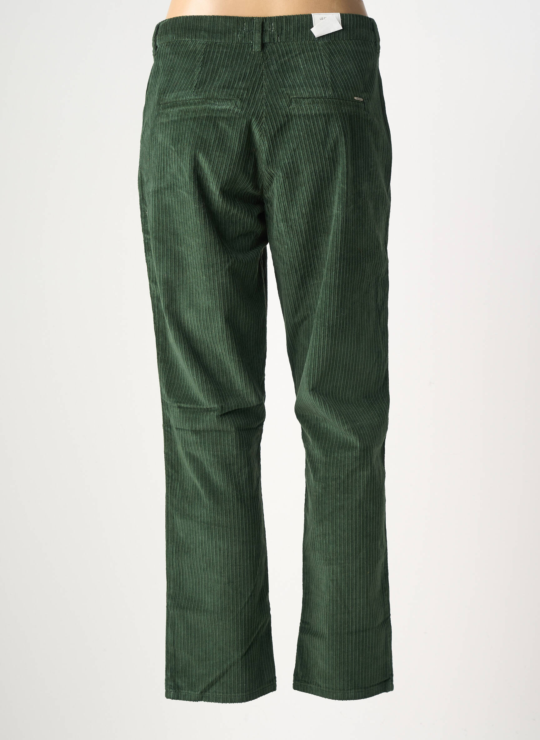 Pantalon chino stretch taille normale vert KANOPE femme