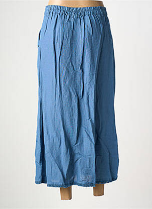 Jupe longue coupe droite bleu VAN-DOS femme