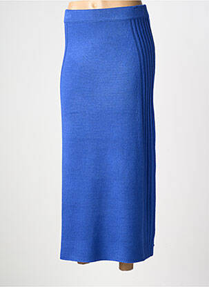 Jupe longue taille normale bleu VAN-DOS femme