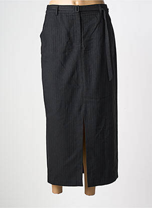 Jupe longue coupe droite noir SUNCOO femme