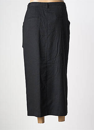 Jupe longue coupe droite noir SUNCOO femme