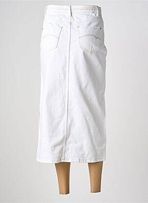 Jupe longue coupe droite blanc FREEMAN T.PORTER femme