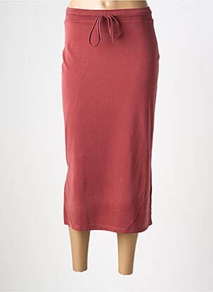 Jupe longue taille normale rouge YERSE femme