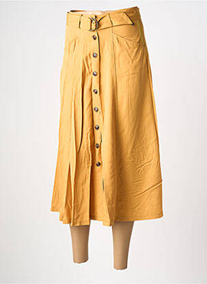 Jupe longue coupe évasée jaune LOLA ESPELETA femme