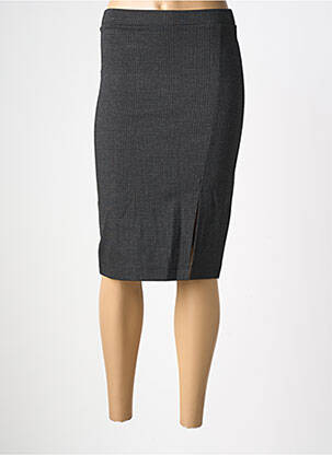 Jupe mi-longue stretch gris RINASCIMENTO femme