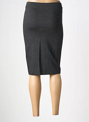 Jupe mi-longue stretch gris RINASCIMENTO femme