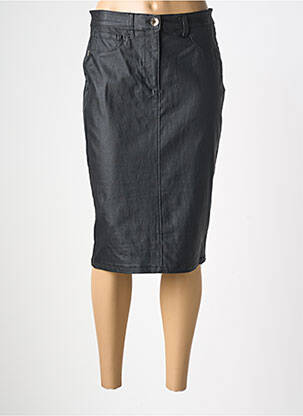 Jupe mi-longue stretch noir RINASCIMENTO femme