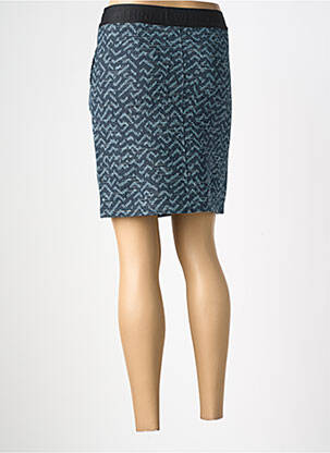 Jupe courte taille élastique bleu STREET ONE femme