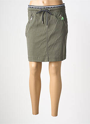 Jupe courte taille élastique vert STREET ONE femme