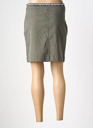 Jupe courte taille élastique vert STREET ONE femme