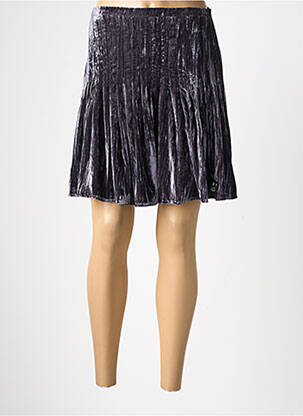 Jupe courte coupe droite noir RUE MAZARINE femme