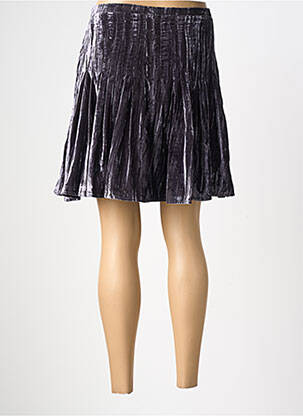 Jupe courte coupe droite noir RUE MAZARINE femme