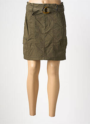 Jupe courte poches vert FREEMAN T.PORTER femme