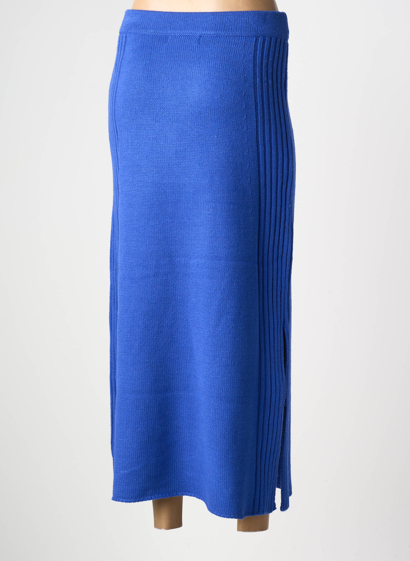 Jupe longue taille normale bleu VAN-DOS femme