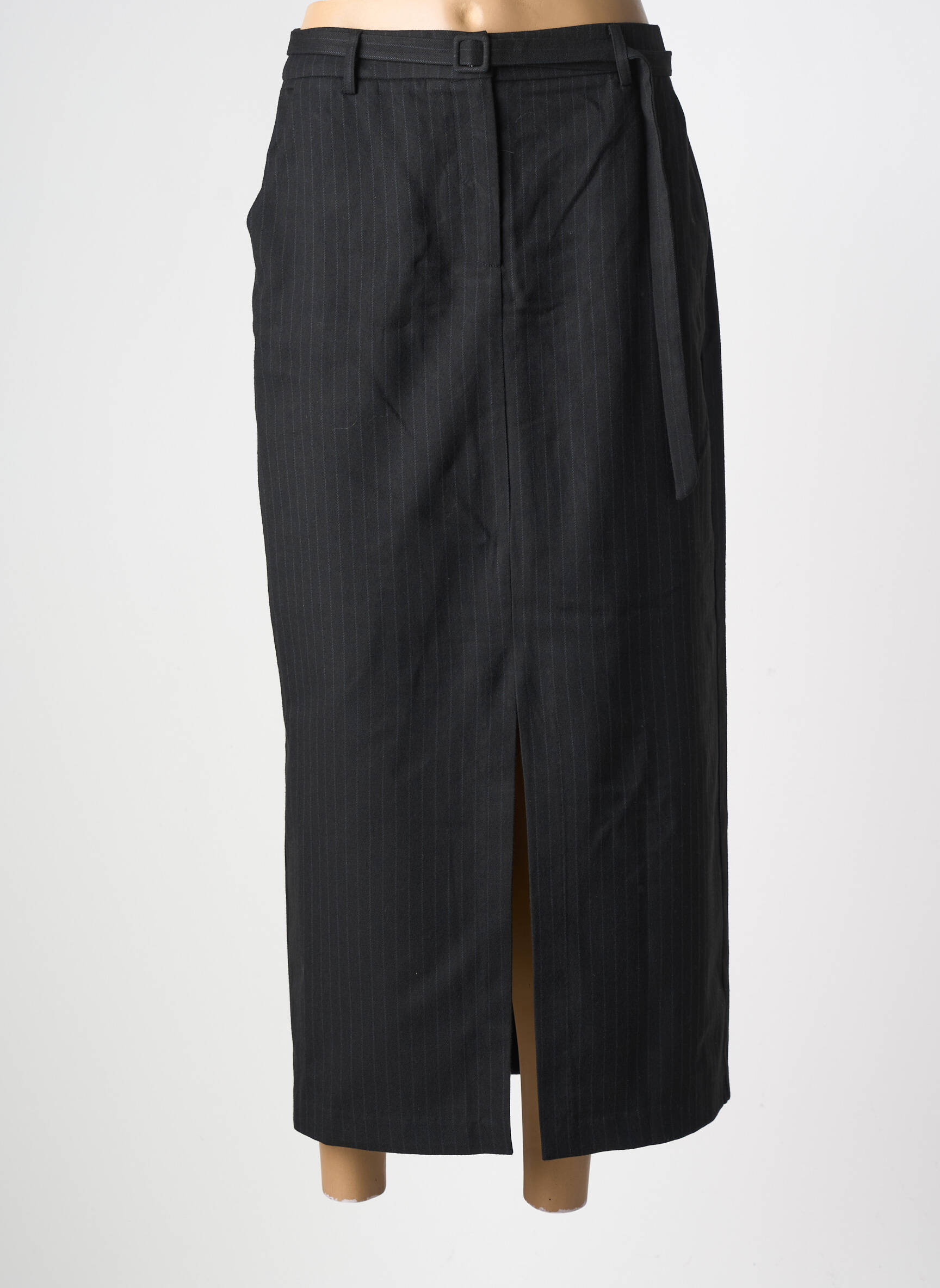 Jupe longue coupe droite noir SUNCOO femme