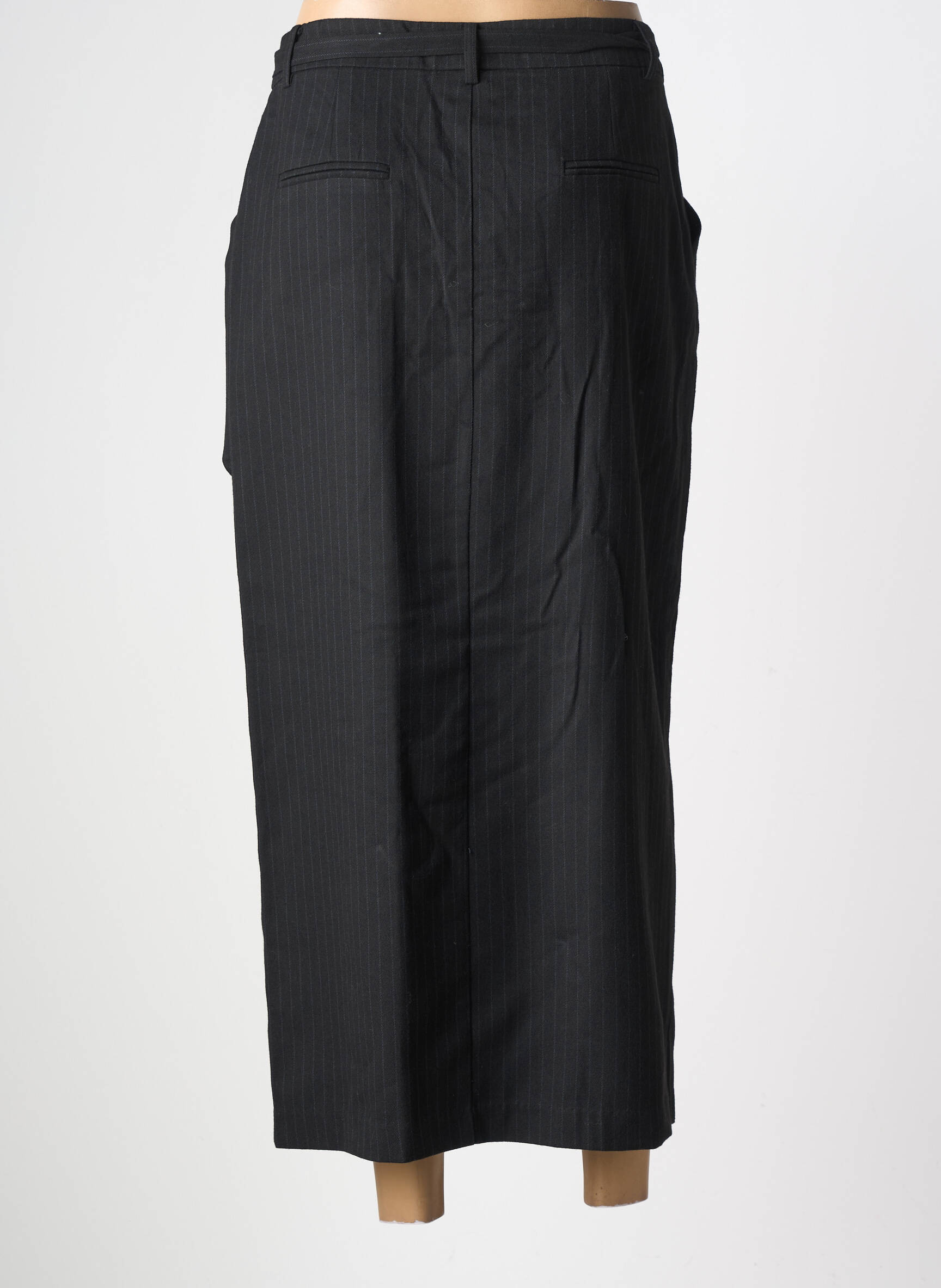 Jupe longue coupe droite noir SUNCOO femme