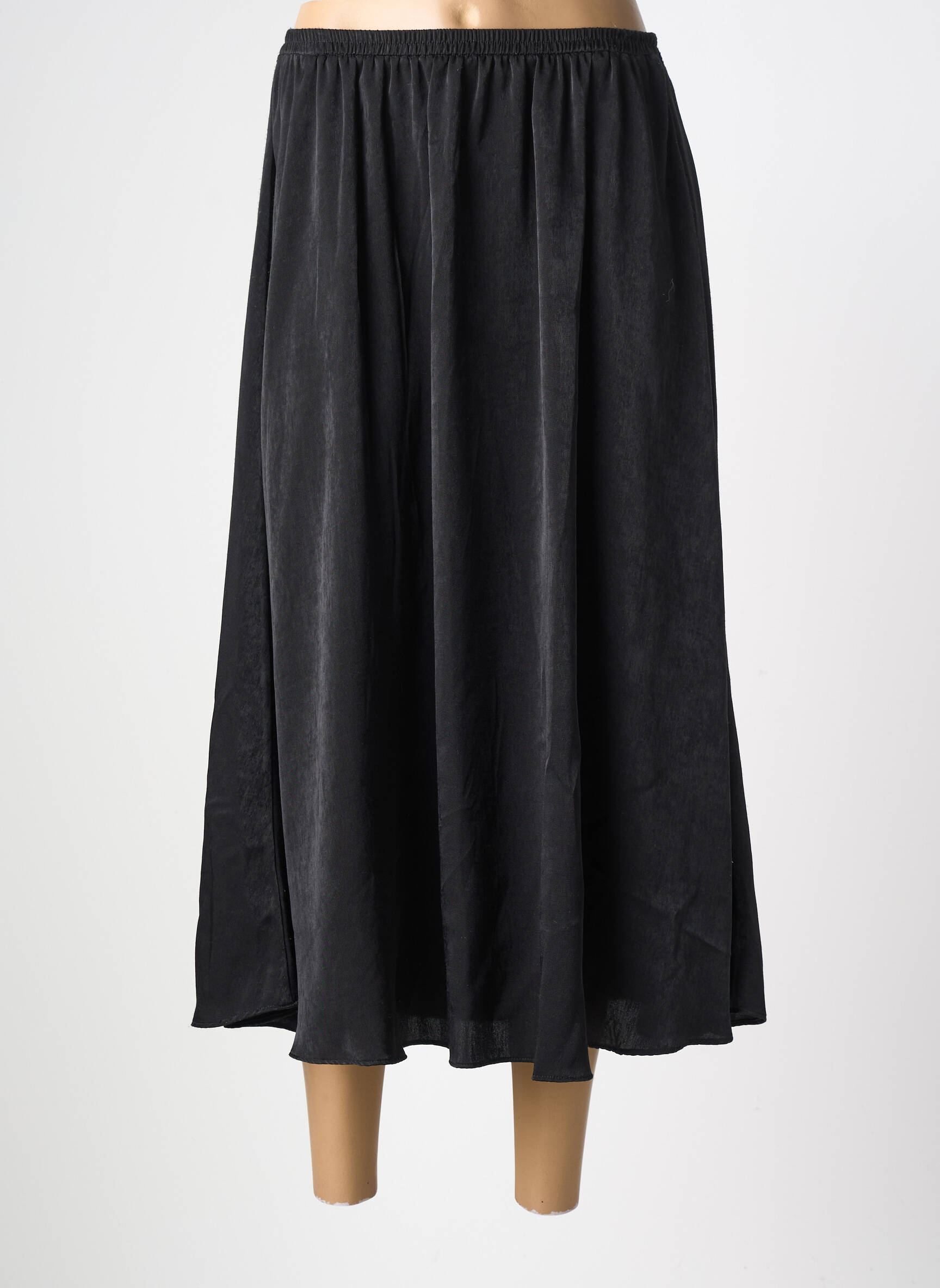 Jupe longue coupe droite noir SCHOOL RAG femme