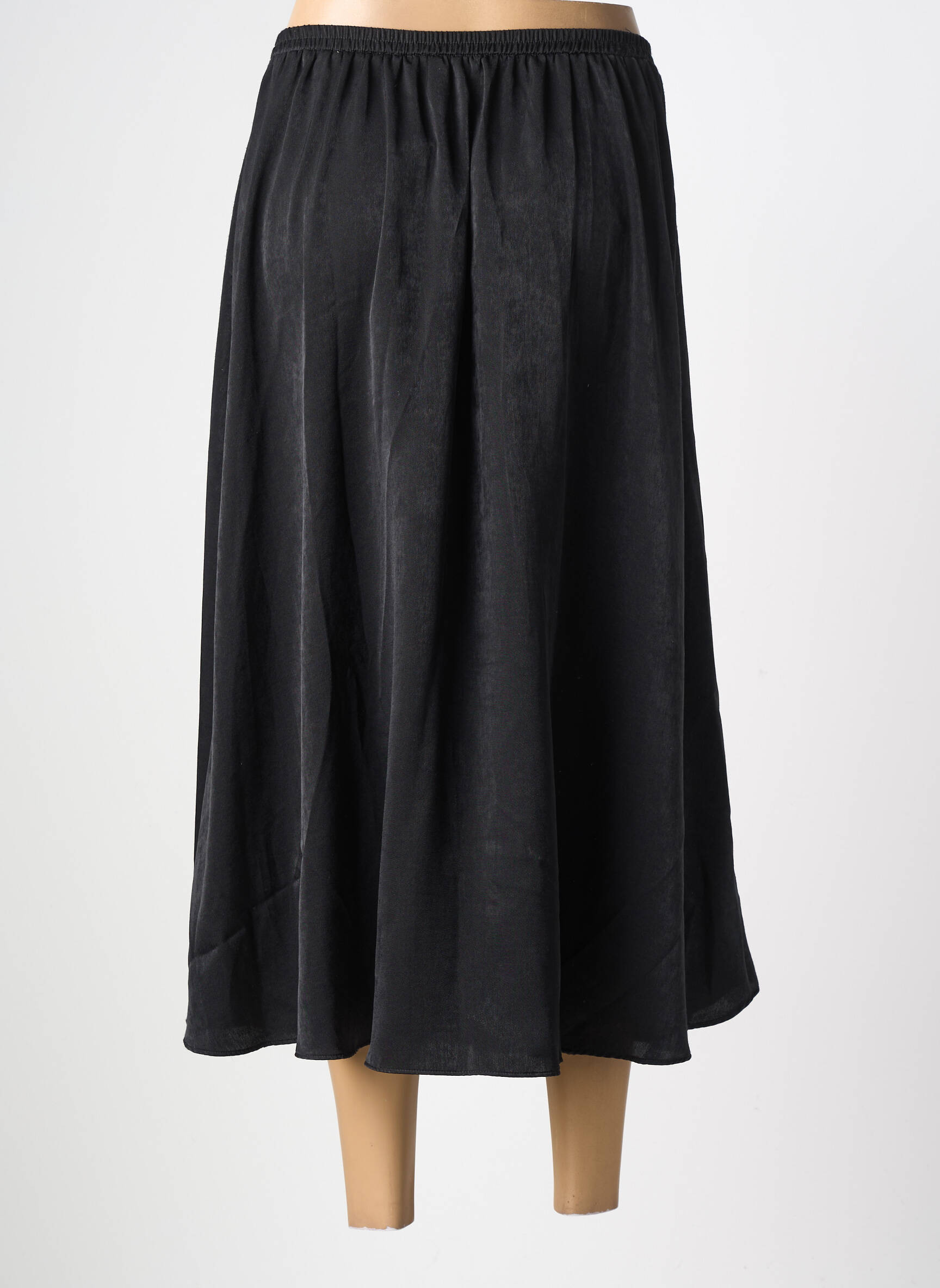 Jupe longue coupe droite noir SCHOOL RAG femme