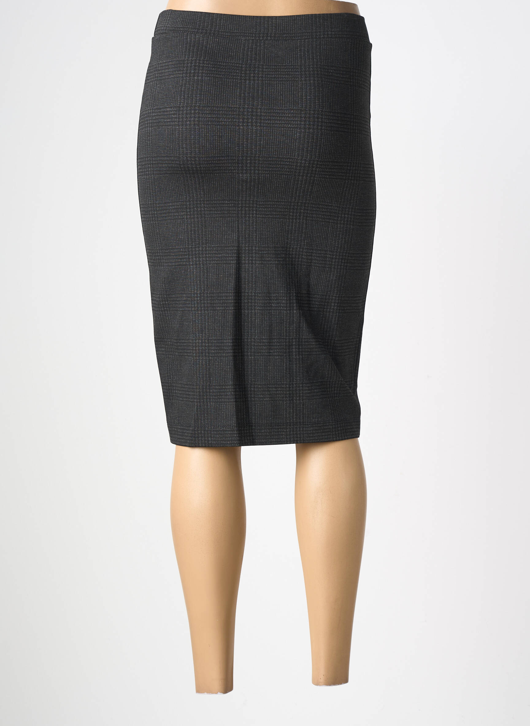 Jupe mi-longue stretch gris RINASCIMENTO femme