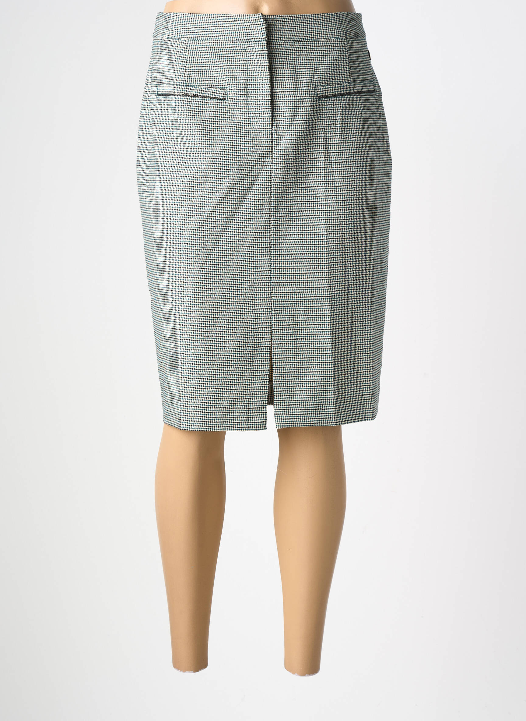 Jupe mi-longue stretch noir LOLA ESPELETA femme