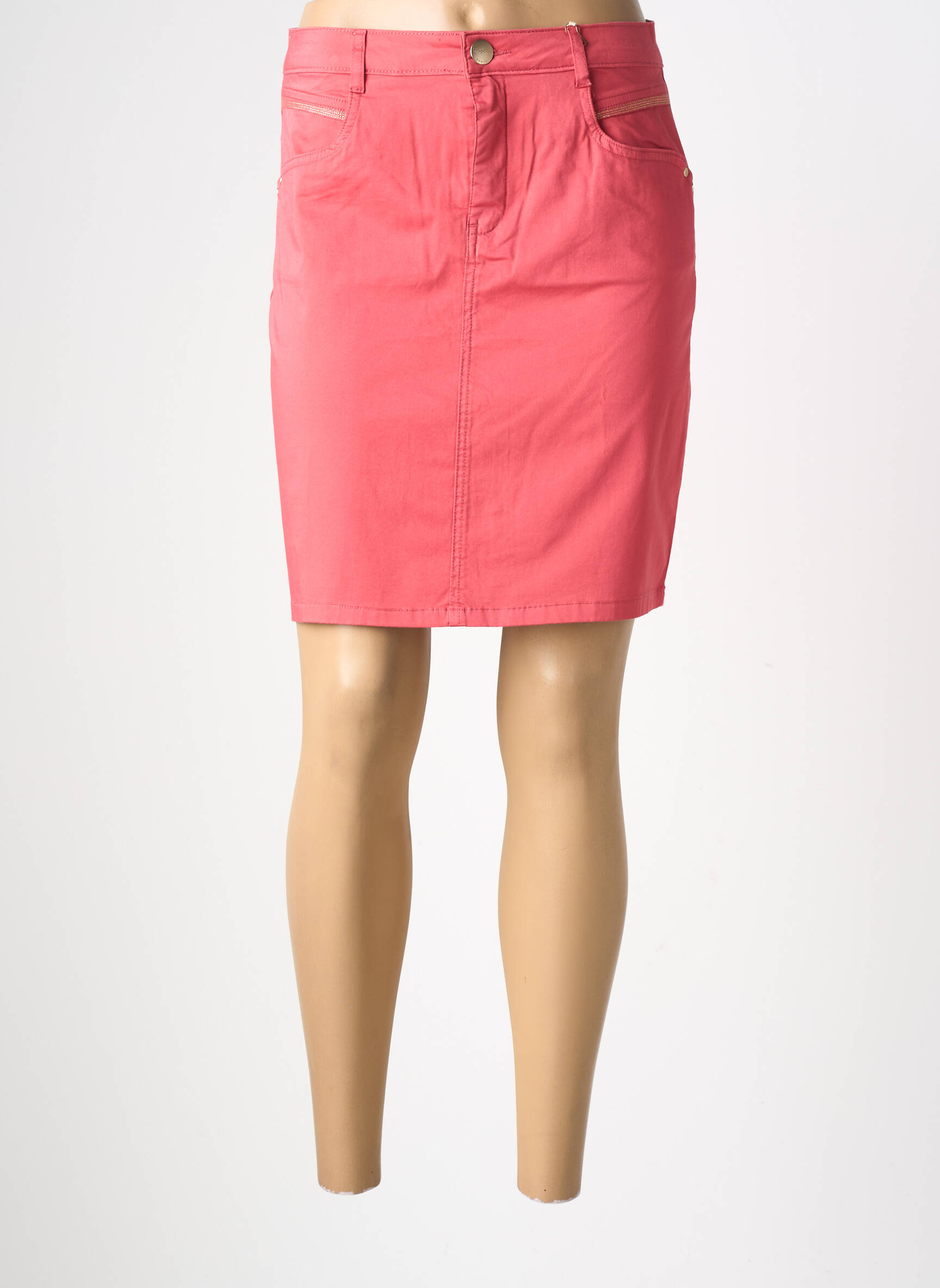 Jupe courte poches rouge LOLA ESPELETA femme