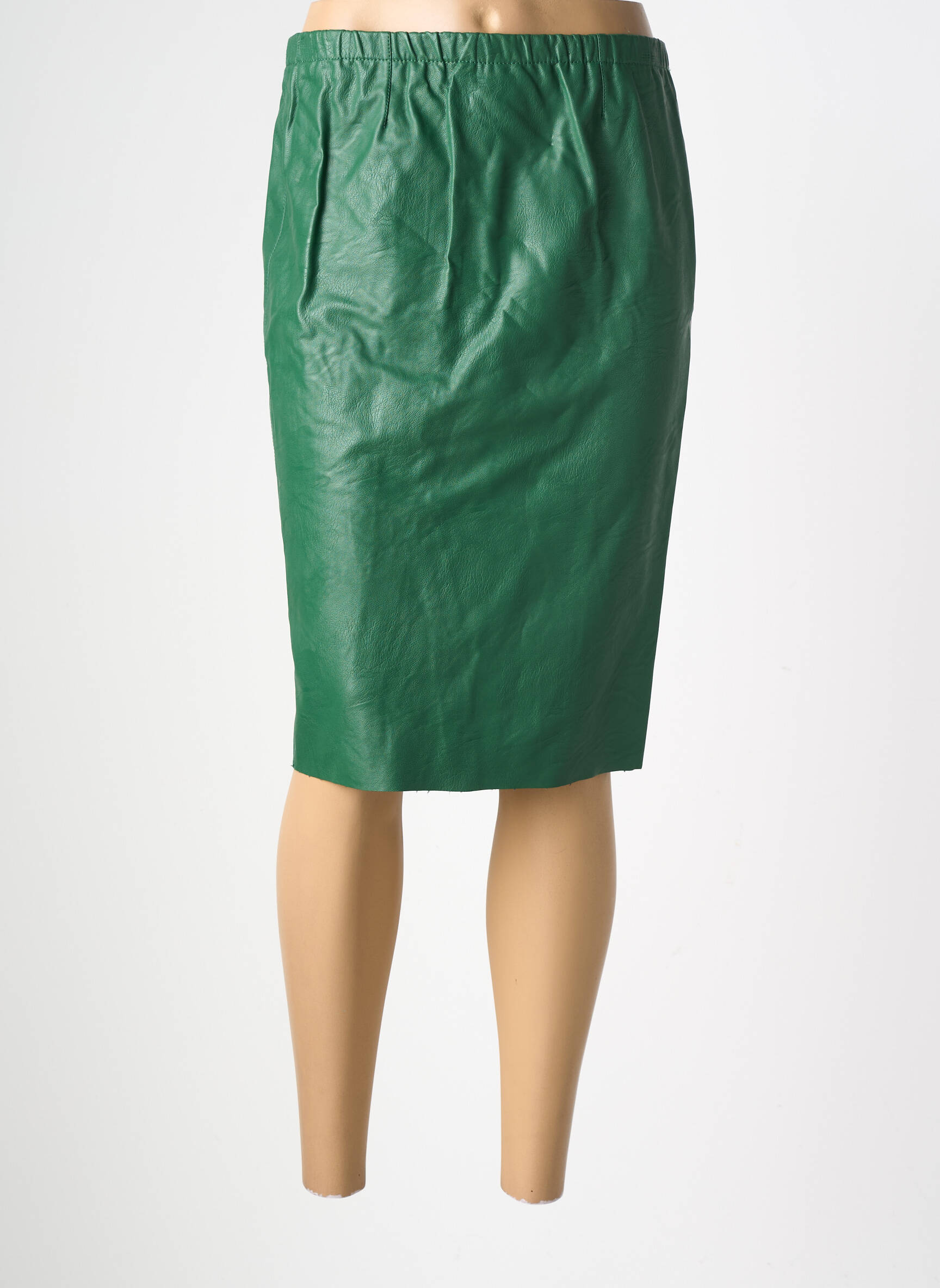 Jupe mi-longue taille normale vert SCHOOL RAG femme