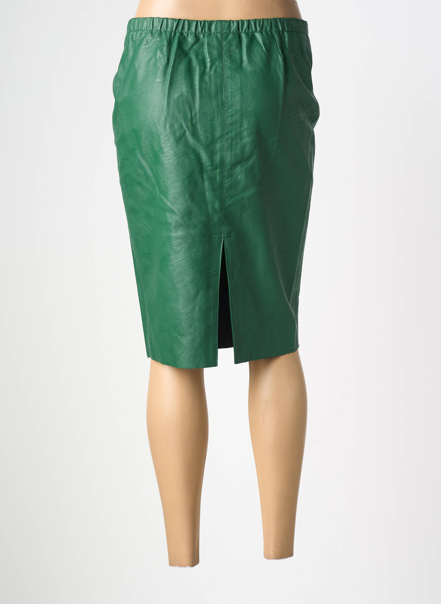 Jupe mi-longue taille normale vert SCHOOL RAG femme