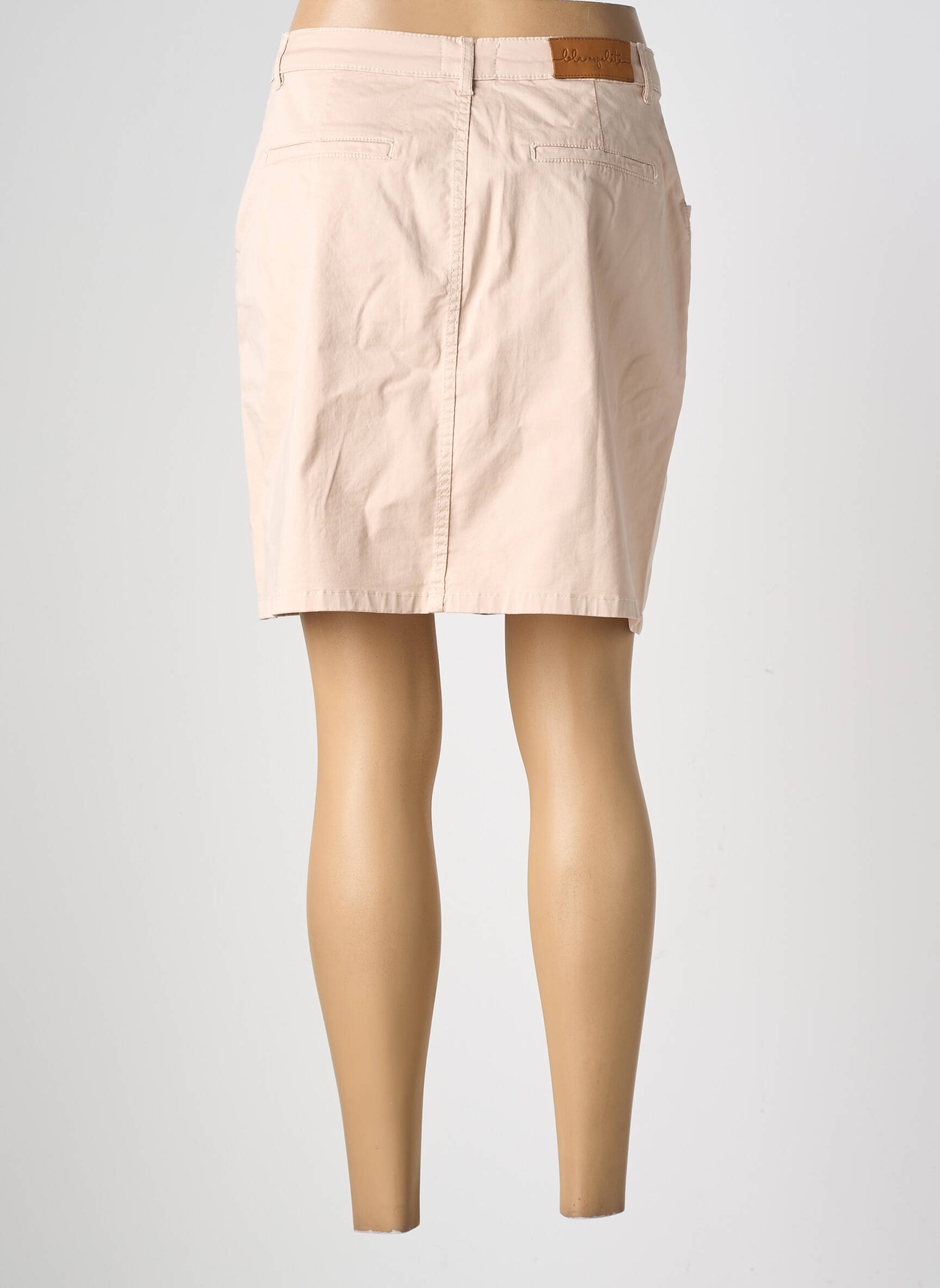 Jupe courte poches beige LOLA ESPELETA femme