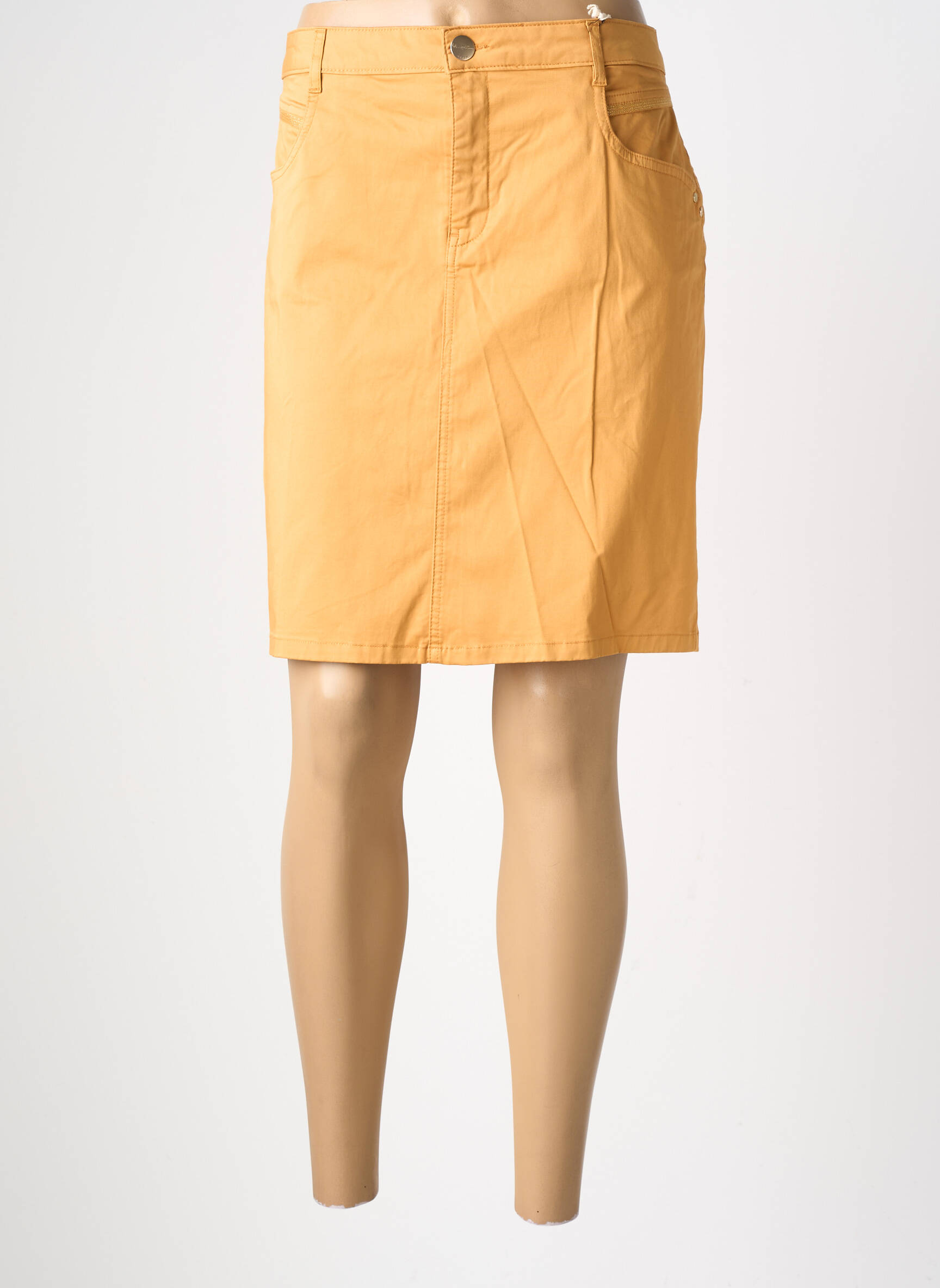 Jupe courte poches jaune LOLA ESPELETA femme