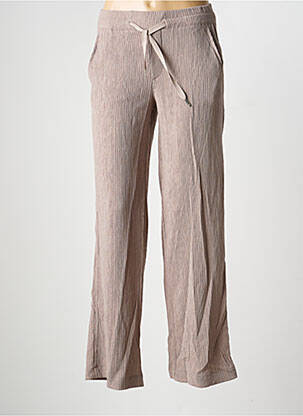 Pantalon droit tissage crêpe taille normale blanc STREET ONE femme