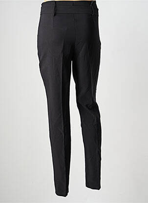 Pantalon slim taille haute taille haute noir STUDIO PARISIEN femme