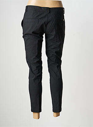 Pantalon chino fermeture zippée sous rabat boutonné taille normale noir REIKO femme
