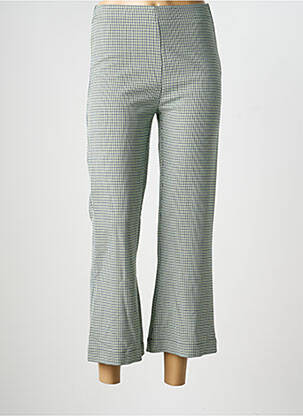 Pantalon 7/8 taille haute taille haute vert INDI & COLD femme