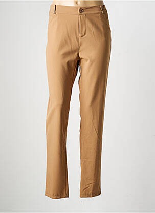 Pantalon slim stretch taille normale marron RINASCIMENTO femme