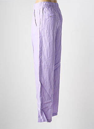 Pantalon large tissage crêpe taille normale violet STREET ONE femme