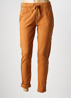 Jogging slim taille normale marron STUDIO PARISIEN femme
