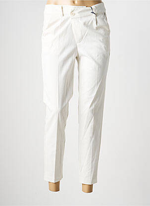 Pantalon 7/8 taille à pinces taille normale beige FREEMAN T.PORTER femme