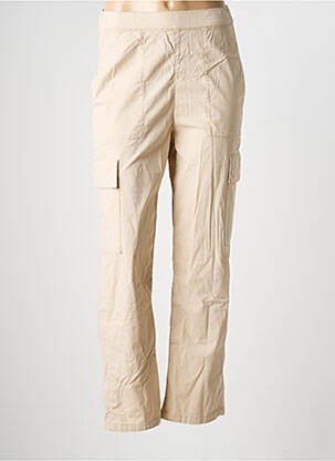 Pantalon cargo slim taille normale beige REIKO femme