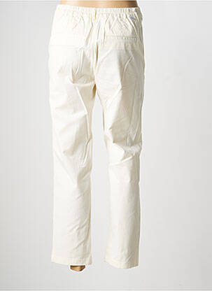 Pantalon 7/8 taille élastique taille normale beige HAPPY femme