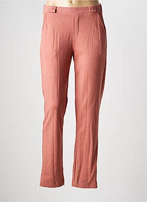 Pantalon chino stretch taille normale rose YERSE femme