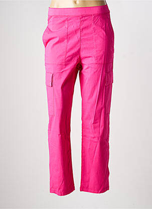 Pantalon cargo slim taille normale rose REIKO femme