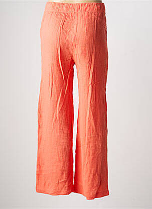 Pantalon large tissage crêpe taille normale orange RUE MAZARINE femme